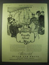 1940 Marcovitch Black and White Cigarettes Ad - Royalty Afloat picture