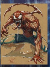  Carnage Illustration Art Print Signed 8.5x11 picture