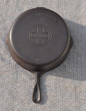 Vintage Griswold cast iron double skillet 80 large logo bottom only 1102 picture