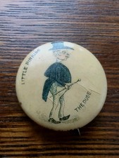 1896 Little Pinkies The Dude Pinback Pepsin Gum  With Display Case Antique picture