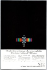 1966 General Telephone & Electronics GT&E Metalarc Lamps Natural Color Print Ad picture