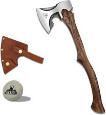 Camping Hatchet -Chopping Axe with Leather Sheath, 22.3