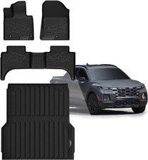 LASFIT Floor Mats & Bed Mat (4.3FT) for Hyundai Santa Cruz 2026 2025 2024 2023 2 picture