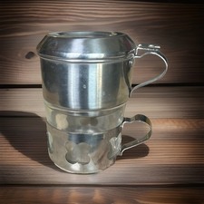 Vintage Menagia Baes Inox Duralex Single Serve Drip Coffee Maker Cup picture