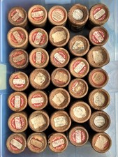 Lot 34 Edison Gold Moulded Black Wax Cylinder Records w/ Boxes Untested picture
