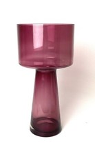Large Mid-Century Amethyst Glass Vase 18” tall picture