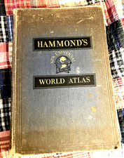Hammond's New Universal World Atlas 1936-37 in Damaged Condition picture