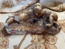 ENDURING KISS BETWEEN 2 RECLINING PUTTI - 19TH OR EARLY 20TH C #25 OF 25 LIMITED picture