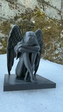 Crying Angel Sculpture Winged Figure Decor 3d Printed picture