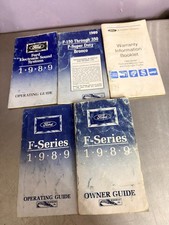 1989 Ford F-Series F-150-350 Owners manual, operating guide, etc picture