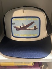 Vintage Confederate Air Force B-29 Superfortress Fifi Trucker Hat Mesh Cap USA picture