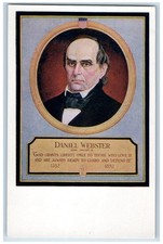 c1910's Daniel Webster Walk Over Shoes Advertising Brockton MA Antique Postcard picture