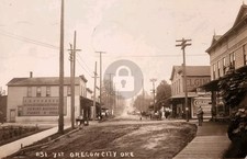 Oregon City OR Oregon 7th Street View c1911 RPPC Photo Postcard COPY picture