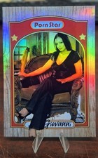 Custom Pornstar Aria Giovanni Rainbow Hologram Foil Trading Card  picture