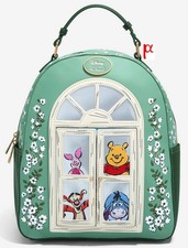 Disney Winnie the Pooh Piglet Tigger Eeyore Friends Window Floral Mini Backpack picture