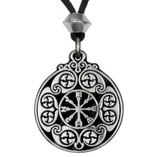 The Sigel of Defense Pewter Pendant Amulet Talisman Kabbalah Hermetic Jewelry picture