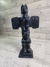 Vintage ABBOTT Canada Hand Carved Stone Totem Pole 9