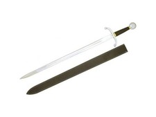 Medieval Warrior Handmade Fantasy Royal Sentry Sword-Leather Scabbard-42
