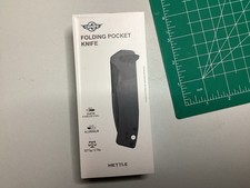 OKnife Mettle Knife Black Aluminum 154CM MINT IN BOX  picture