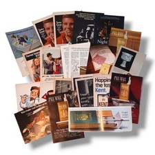 Vintage Tobacco Cigarette Print Ad Lot of 21-1960s-American-European-Tobacciana picture