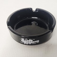 Vintage The Sands Regent Hotel Casino Downtown Reno Ashtray Black Glass picture
