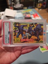 1956 Topps Round Up #52 CRUEL BEATING PSA 4 Jesse James picture