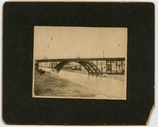 Railroad Train , Laurier Avenue Bridge , Ottawa ON Canada , Vintage Photo picture