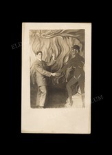 Pact with the Devil, real-photo postcard, c. 1915 Satan Deal Unusual Occult Art picture