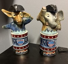 VINTAGE 1976 Beam’s Election Bottles. Two Bottles(empty).  With Original Box picture