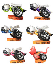 Full Set of 6 Dodge Super Bee Bobblehead Bent Rod Garage Shaker New Mopar picture
