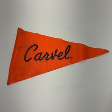 Vintage Carvel Ice Cream Pennant Flag Advertising Sign Restaurant Promo GOLF picture