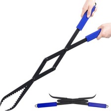 Firewood Tongs 28in Heavy Duty Fire for Pit Manganese Steel  picture