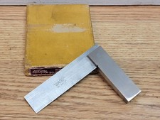 Fine Vintage Lufkin No. 166 - 3” Hardened Steel Square Machinist Tool Orig. Box picture