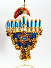 Christopher Radko - Eight Nights Of Light Menorah #1020517 Hanukkah Menorah  picture