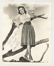 Joan Leslie 1940 Hand Signed 8x10 Hollywood Actress Musician Photo Portrait  picture