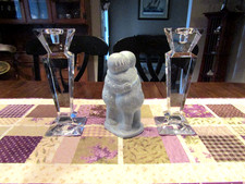 LARGE PAIR Towle / Art Deco Style CANDLESTICK HOLDERS / TAGS / NEW picture