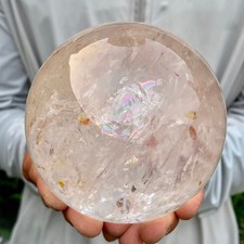 3.08LB Natural clear quartz sphere quartz crystal ball reiki Energy healing picture