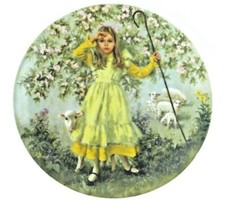 Little Bo Peep Collector Plate by John McClelland RECO  5th Issue 1983 W/COA NEW picture