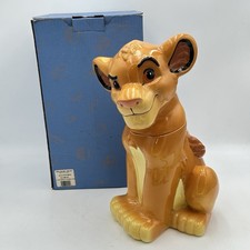 Disney Lion King Simba Cookie Jar Treasure Craft 14” Tall w/Box VTG picture