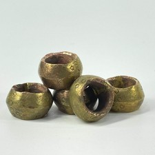 5 Brass Ring Beads Ethiopia picture