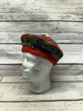 VTG Royal Order Of Jesters 128 Allentown PA Fraternity Royal Stewart Wool Hat picture