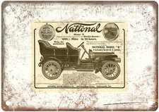 1906 National Vintage Automobile Ad Retro Look Metal Sign AM9041 picture