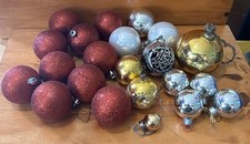 Lot VTG Christmas Ornaments Lot Of 22 picture