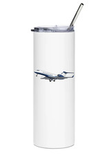 Gulfstream G550 Stainless Steel Water Tumbler with straw - 20oz. picture