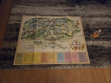 Circa 1975 Vintage Walt Disney World Magic Kingdom Large Map 40x32 Original picture