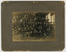 African American Sailors 1880 Integrated US Navy Marine 8x10 Cabinet Card J15368 picture