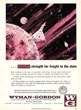 Wyman Gordon Rocket Outer Space Moon Lindbergh Purple Graphics Vtg Mag Print Ad picture