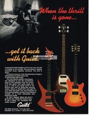 1982 Guild X-79, S-275, SB-202 Electric Guitars Vintage Print Ad picture
