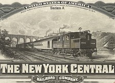 Antique 1913 NY Central Railroad Gold Bond 🚂 $1000 Consolidation Mortgage picture
