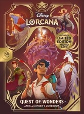 Disney Lorcana Quest Of Wonders Illumineers Lorebook W/ PROMO picture